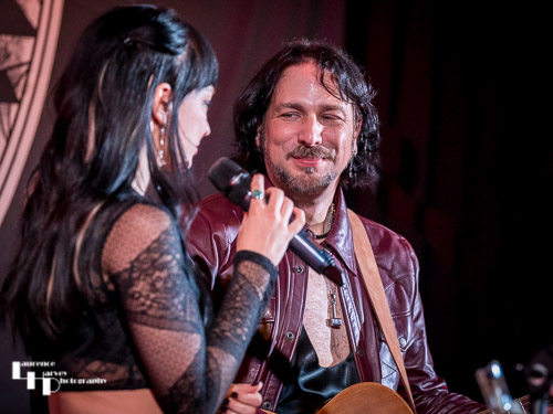 Grace Bond on vocals, Aaron Bond on guitar & vocals