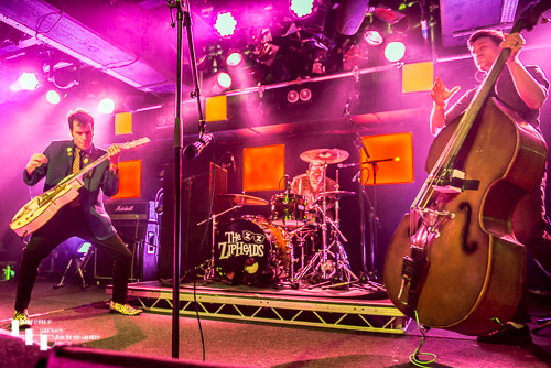 The Zipheads on stage at The Waterfront