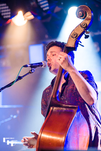 Dick Dynamite on double bass