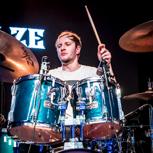 Ben Schulze on drums
