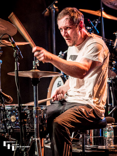Ben Schulze on drums