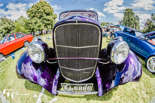 1933 Purple Ford (XJ 8888)
