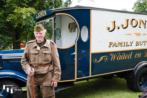 Dad's Army butchers van with ' Lance Corporal Jones'