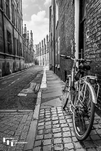 Cambridge street with bike