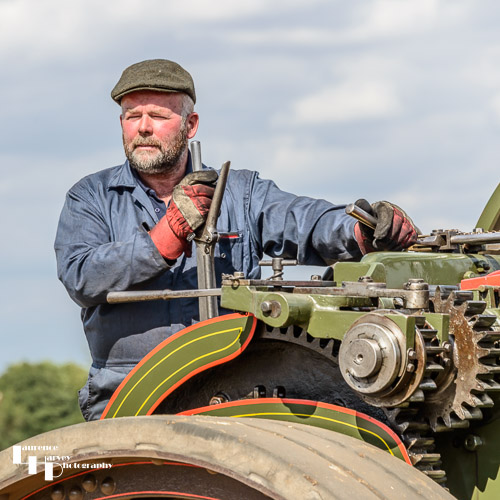 Driver of Burrell General Purpose Traction Engine 3935